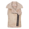 EsQualo Suedine Faux Fur Vest