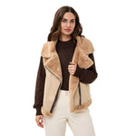 EsQualo Suedine Faux Fur Vest