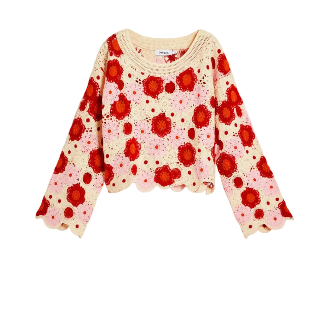 Multicolor Crochet Top