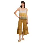 XCVI Women’s Linen Side-Tier Wide Leg Palazzo