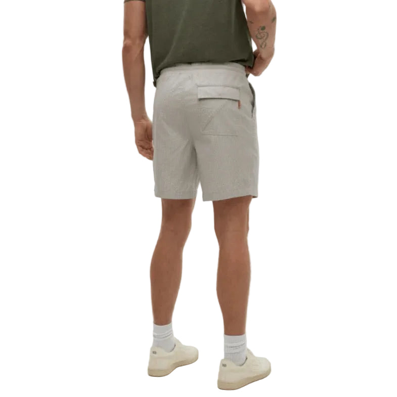 tentree men’s Mullan Short in Sand Stone back view