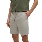 tentree men’s Mullan Short in Sand Stone front view