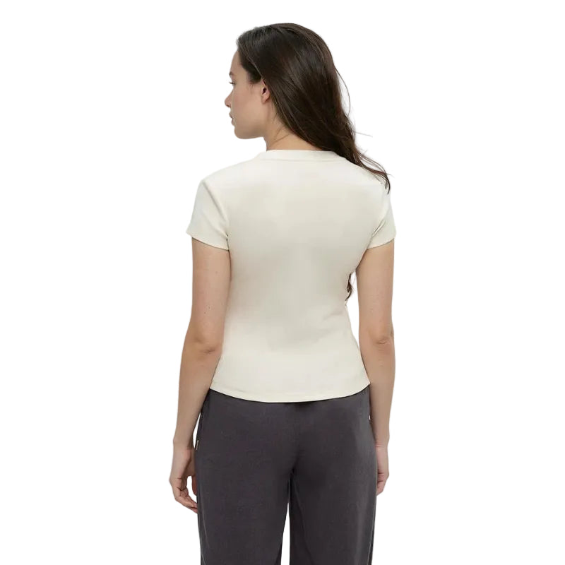 tentree Pinewood Tee in Vintage White back view