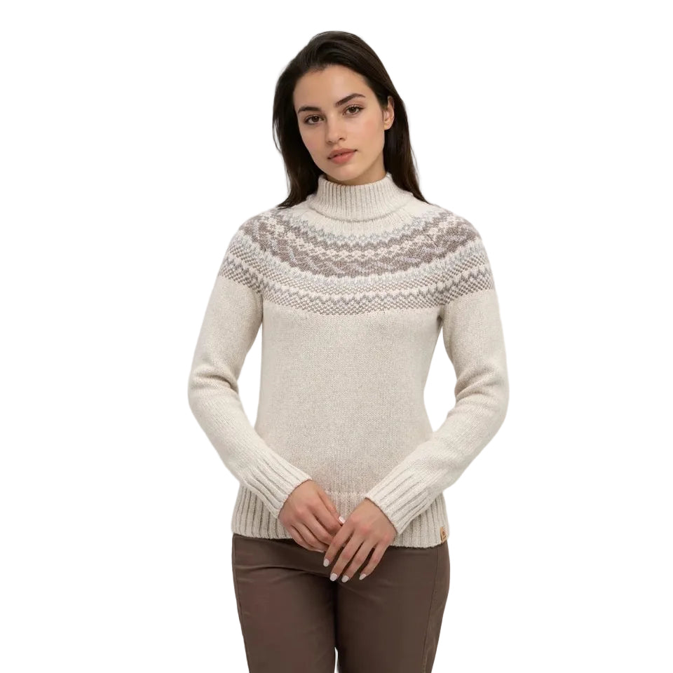 tentree Women’s Haynes Sweater in Pale Oak Heather, Ashwood Heather and Harbour Grey Heather front view
