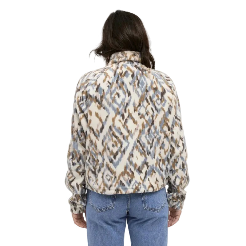 Back view of tentree Women’s Palisade Full Zip in White Oak/Sunset Plains