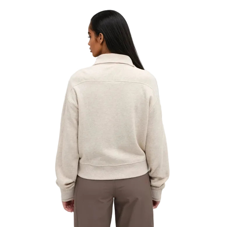 ack view of tentree Women’s Patterson Full Zip in Pale Oak Heather V2