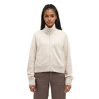 Front view of tentree Women’s Patterson Full Zip in Pale Oak Heather V2