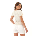 Teresa Smocked Jersey Top