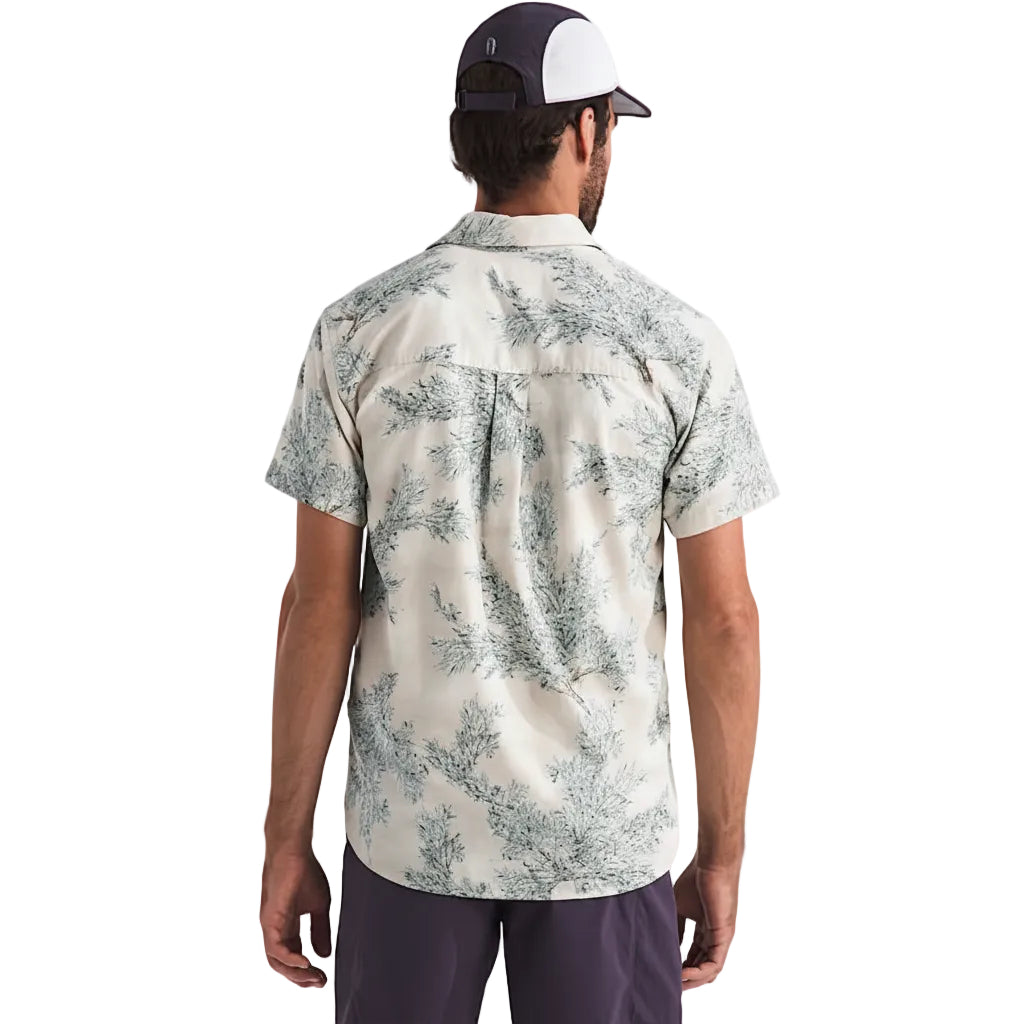 Back view of The North Face Baytrail Pattern Shirt in Desert Stone Big Sagebrush Print