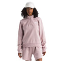 The North Face Women’s Evolution Simple Dome Quarter Zip Metal Pink front view