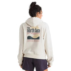 The North Face Women’s Exploring Since ’66 Hoodie in White Dune back view