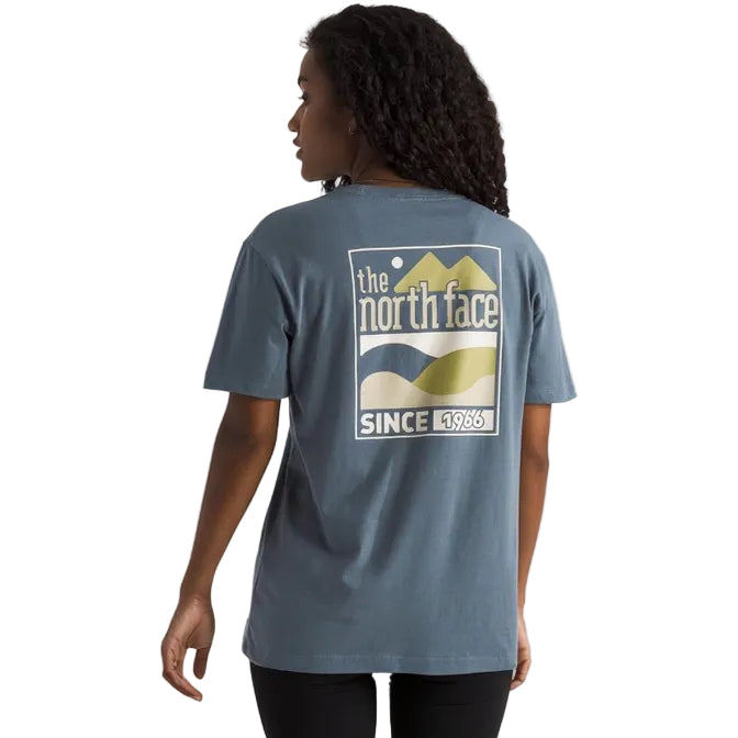 The North Face Women’s Exploring Since ’66 Relaxed Tee Granite Grey back view