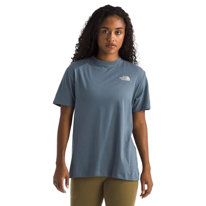 The North Face Women’s Exploring Since ’66 Relaxed Tee Granite Grey front view
