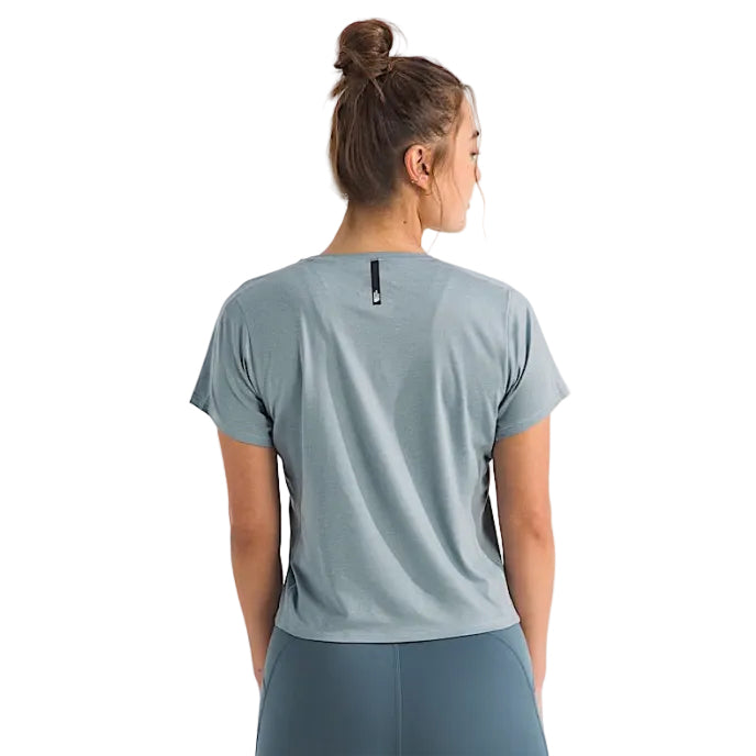 The North Face Women’s Jaida Short-Sleeve Tee Frost Grey Light Heather back view