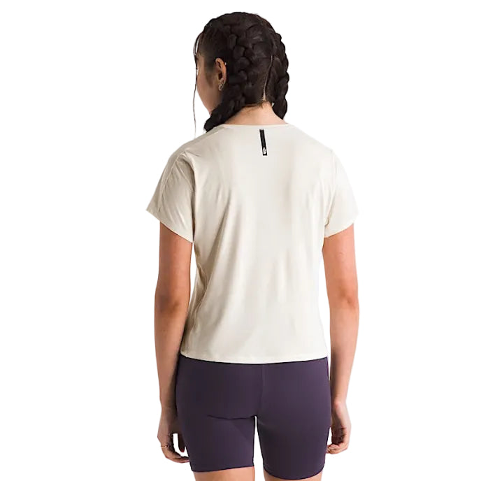 The North Face Women’s Jaida Short-Sleeve Tee White Dune Light Heather back view