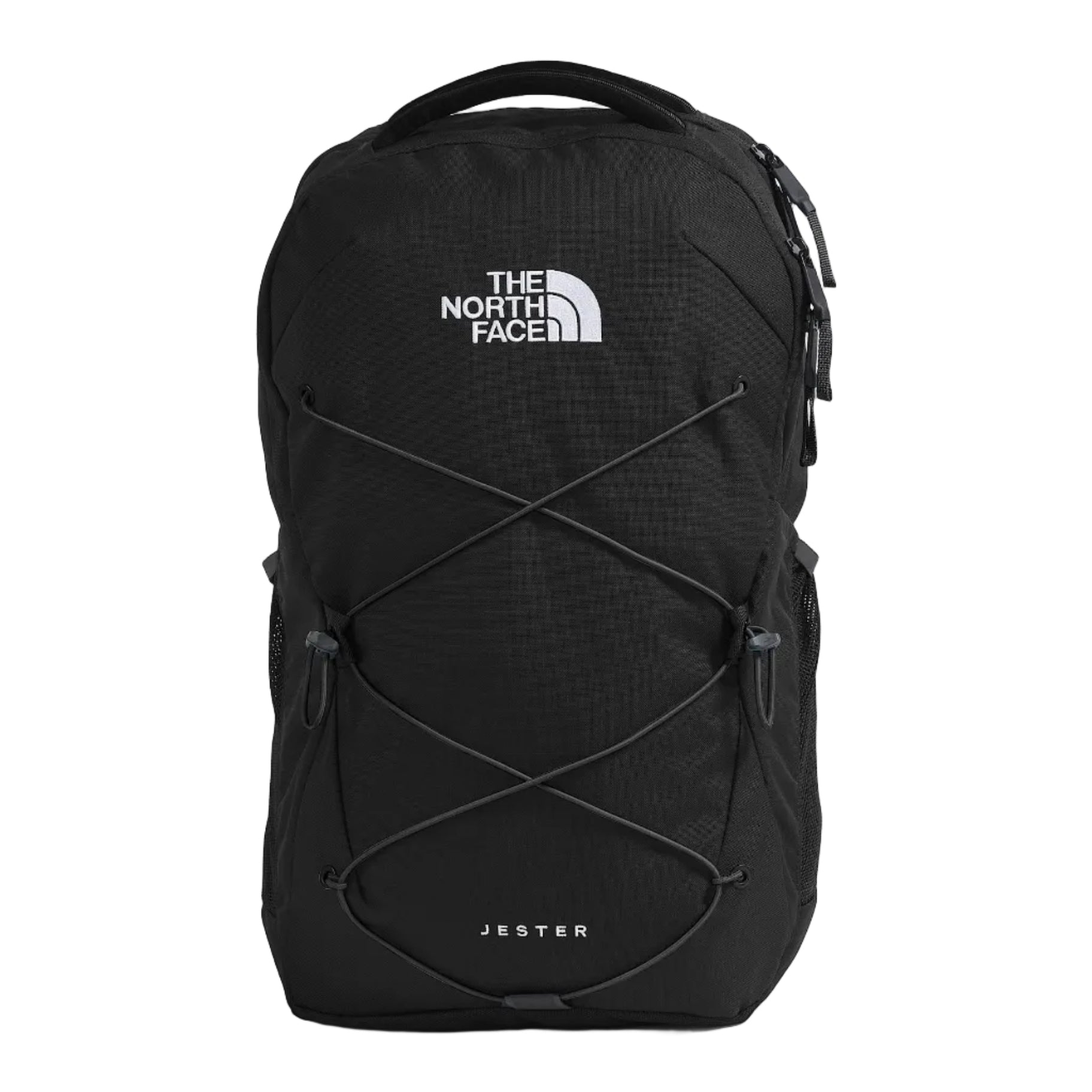 The North Face Jester Backpack in Black-NPF front view