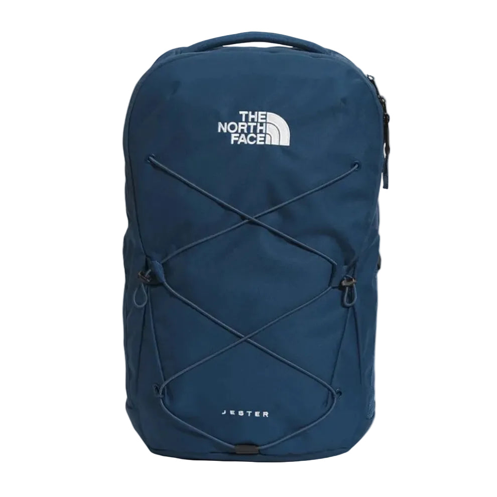 The North Face Jester Backpack in Shady Blue/White-NPF front view