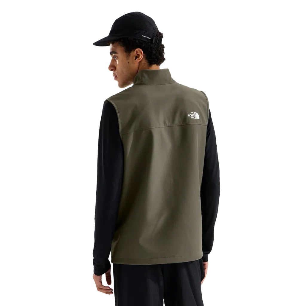 The North Face Men's Apex Bionic 3 Vest in New Taupe Green back view