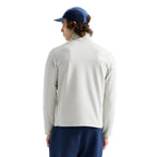 The North Face Men's Cedar Trail Grid Fleece ¼-Zip in Cumulus Cloud back view