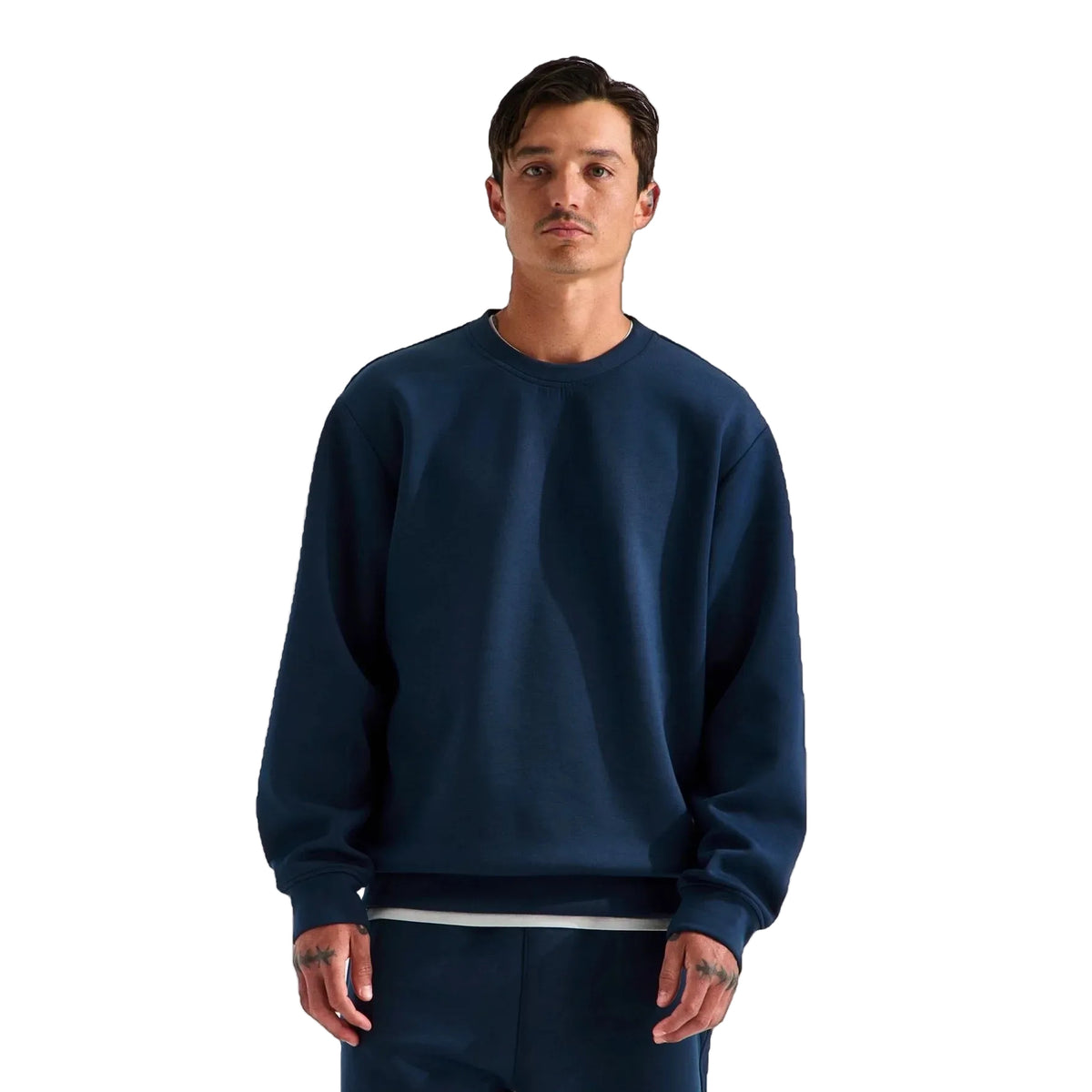 The North Face Men's Dynamic Crew in Summit Navy front view