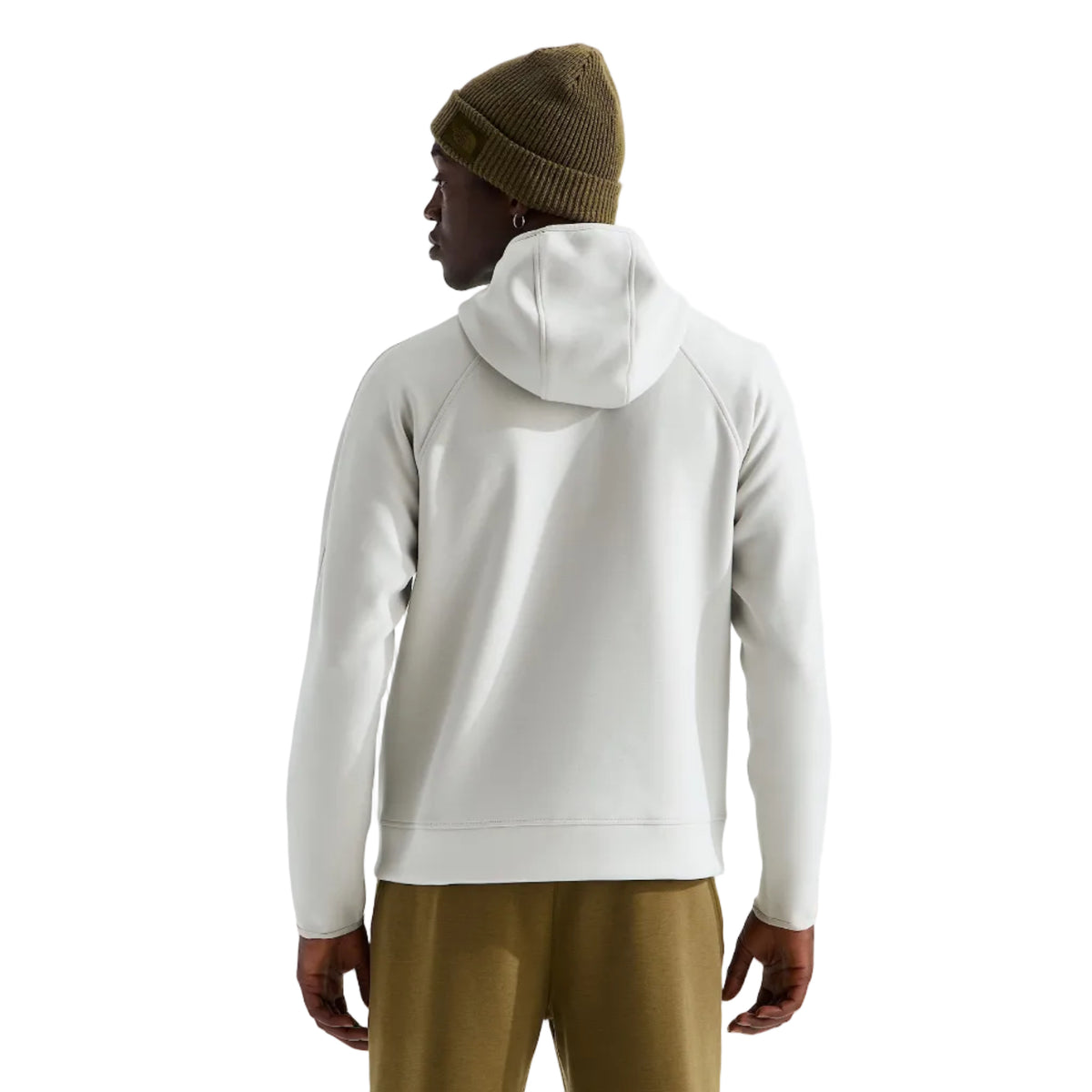 Back view of The North Face Men’s Dynamic Hoodie in Cumulus Cloud
