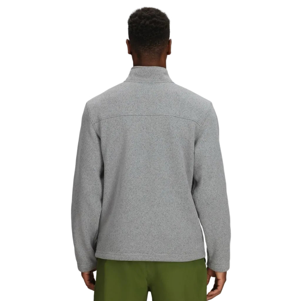 The North Face Men’s Gordon Lyons ¼-Zip in Medium Grey Heather back view