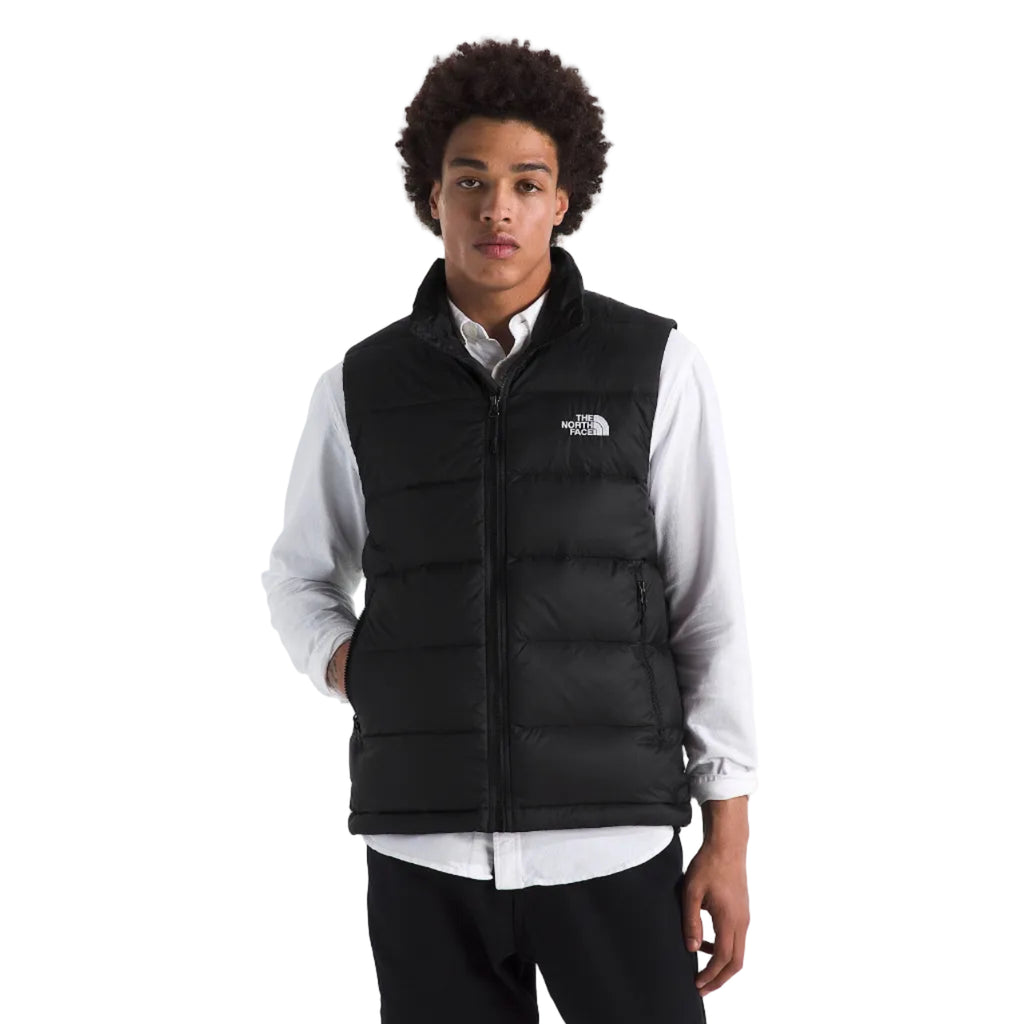 Front view of The North Face Men’s Hydrenalite Down Vest in Black