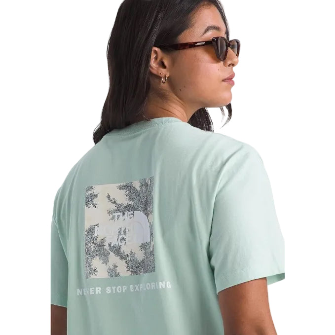 The North Face Women’s Midnight Mirage Relaxed Tee Opal Frost graphic detail