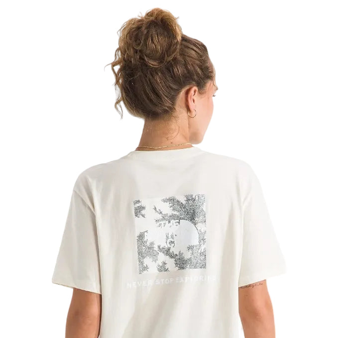 The North Face Women’s Midnight Mirage Relaxed Tee White Dune back view