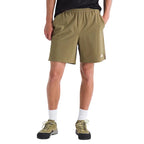 The North Face Wander 2-In-1 7-Inch Shorts Cedar and TNF Black front view