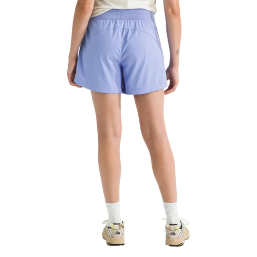 The North Face Women’s Aphrodite Arise 5" Short in Periwinkle Glow back view
