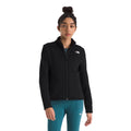 The North Face Women’s Cedar Trail Grid Fleece Jacket in TNF Black front view