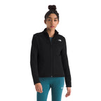 The North Face Women’s Cedar Trail Grid Fleece Jacket in TNF Black front view