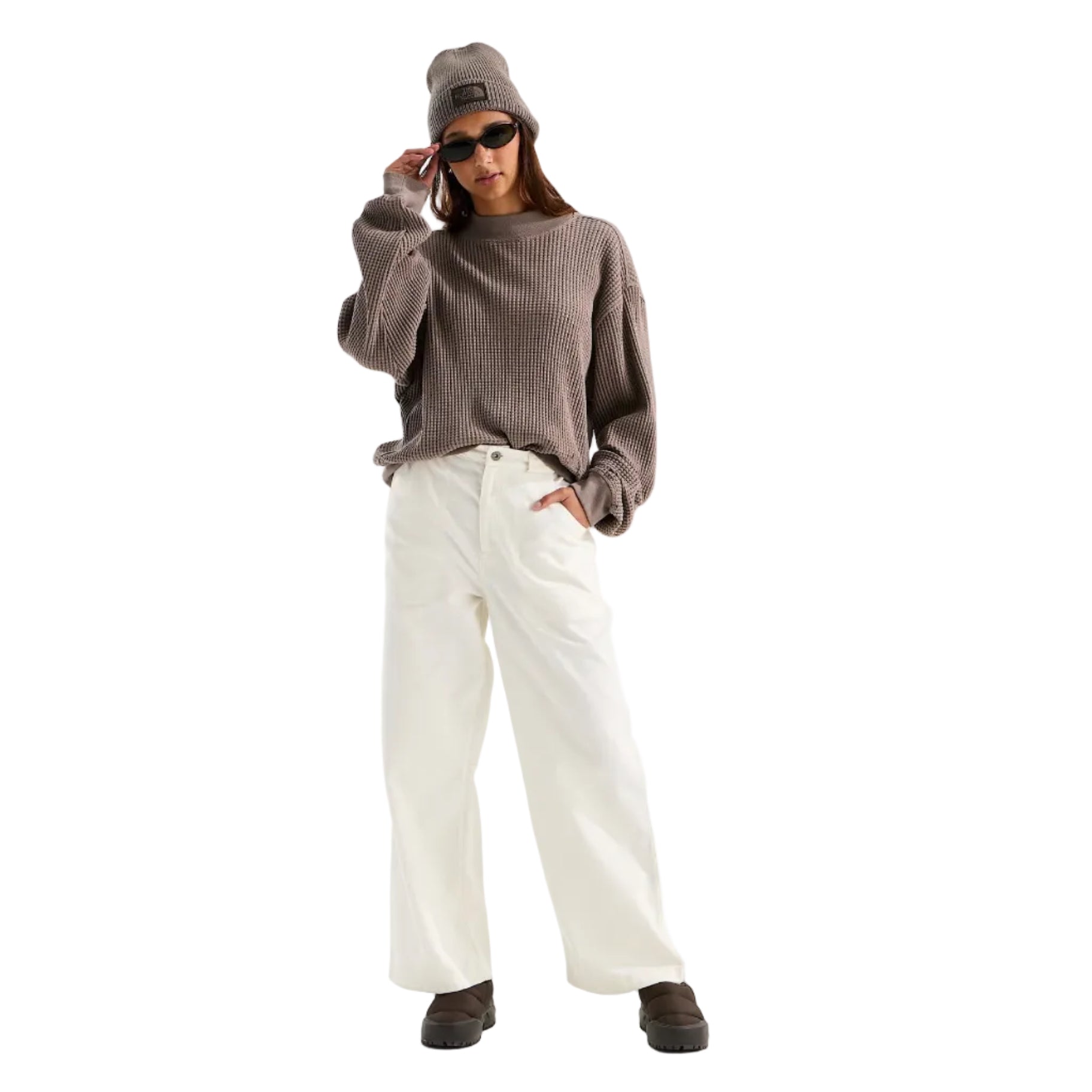 The North Face Women's Chabot 2.0 Mock-Neck in Garnet front view