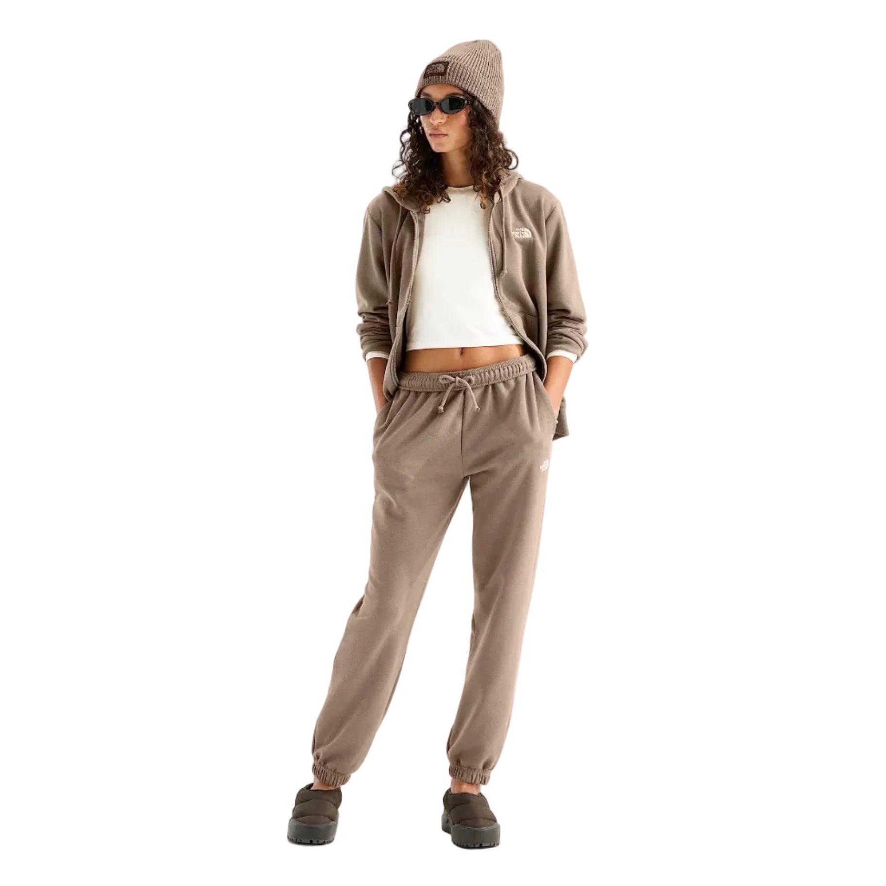 The North Face Women's Evolution Simple Dome Regular Pants in Garnet full front view