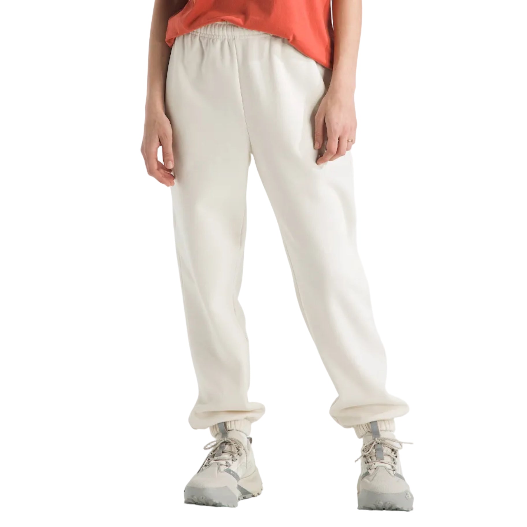 The North Face Women's Evolution Simple Dome Regular Pants in White Dune front view
