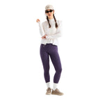 The North Face Women's Jaida ¼-Zip in White Dune Light Heather full front view