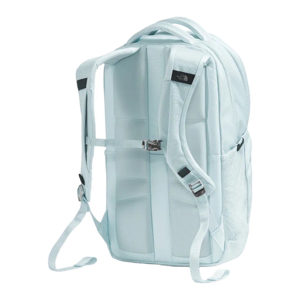 The North Face Women's Jester Backpack in Ice Blue/TNF Black back view