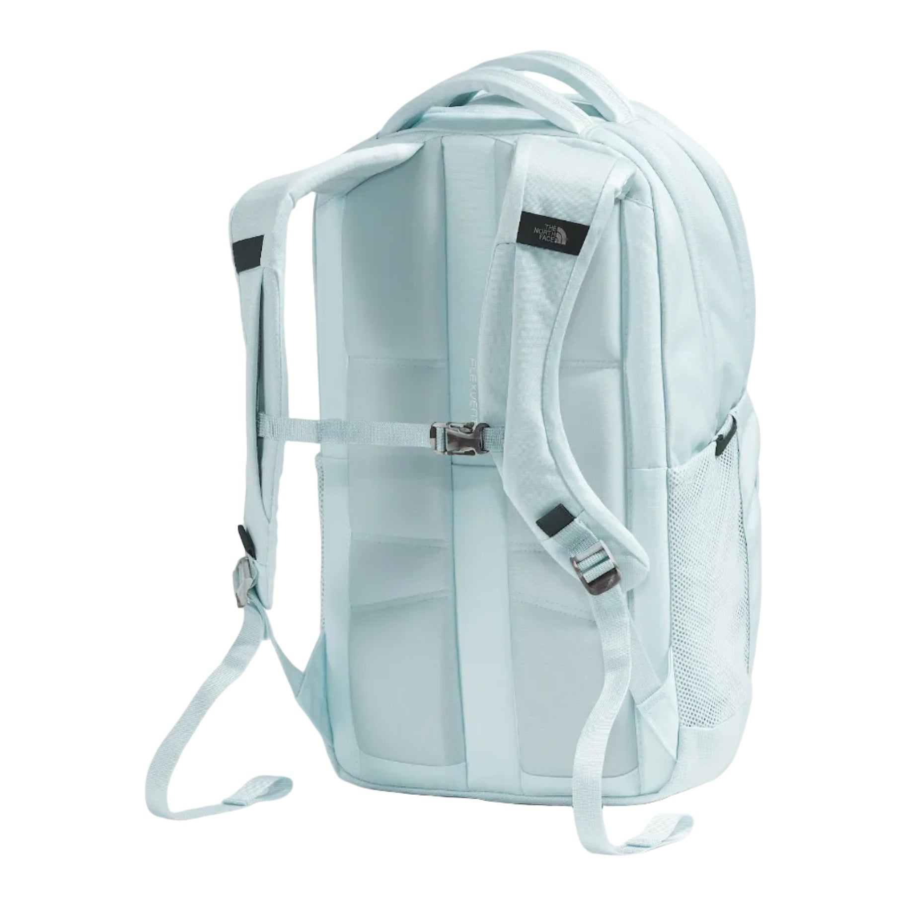 The North Face Women's Jester Backpack in Ice Blue/TNF Black back view