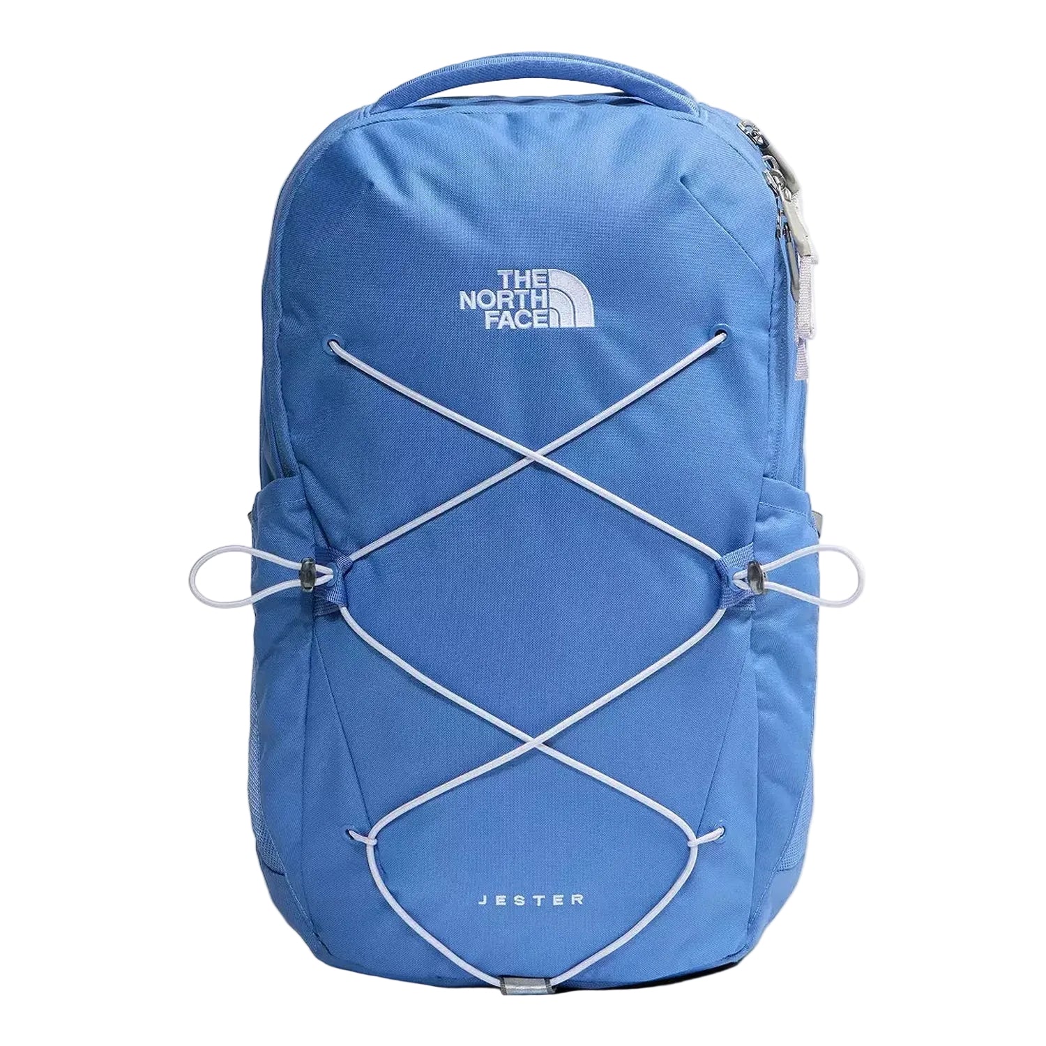 The North Face Women's Jester Backpack in Indigo Wonder/Ice Lilac/TNF White front view