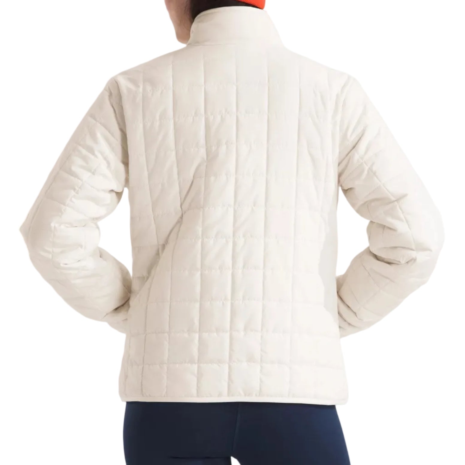 The North Face Women's Junction Insulated Jacket in White Dune back view