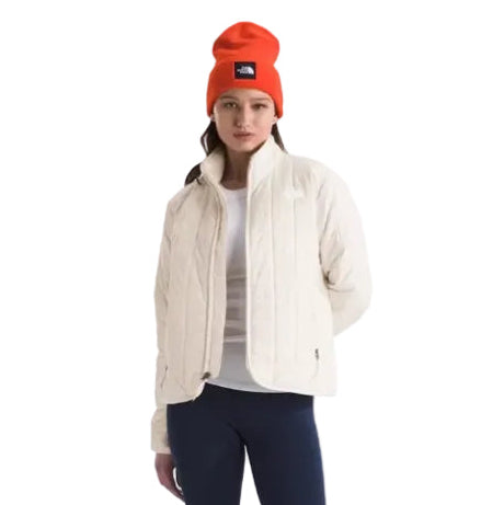 The North Face Women's Junction Insulated Jacket in White Dune front view