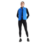 The North Face Women's Junction Insulated Vest in Active Blue full front view