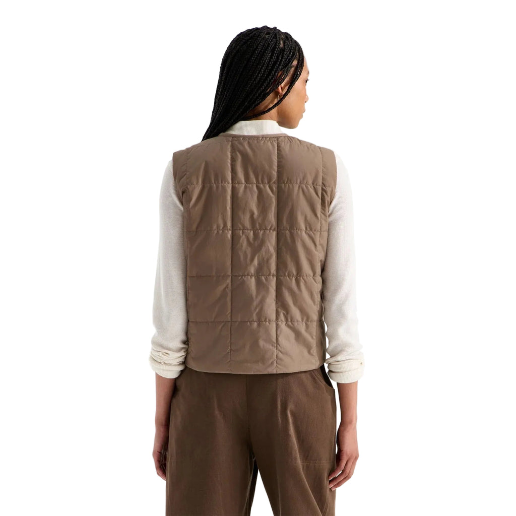 The North Face Women’s Lhotse LT Insulated Vest in Garnet back view