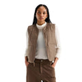 The North Face Women’s Lhotse LT Insulated Vest in Garnet front view