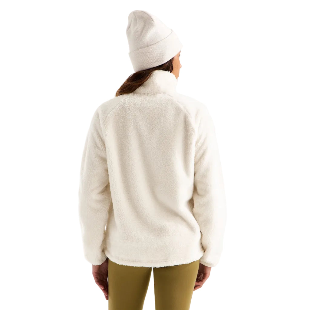 Back view of The North Face Women’s Osito Evolve Full Zip Jacket in White Dune