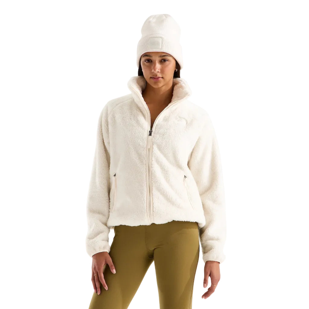 Front view of The North Face Women’s Osito Evolve Full Zip Jacket in White Dune