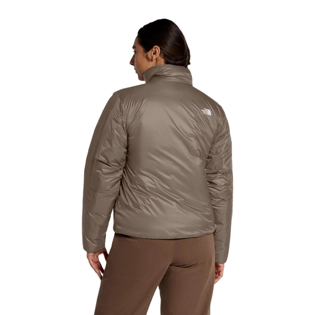 The North Face Women's Pertex Explore Jacket in Garnet back view