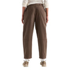 The North Face Women's Pinecrest Heavy Barrel-Leg Pants in Smokey Brown back view