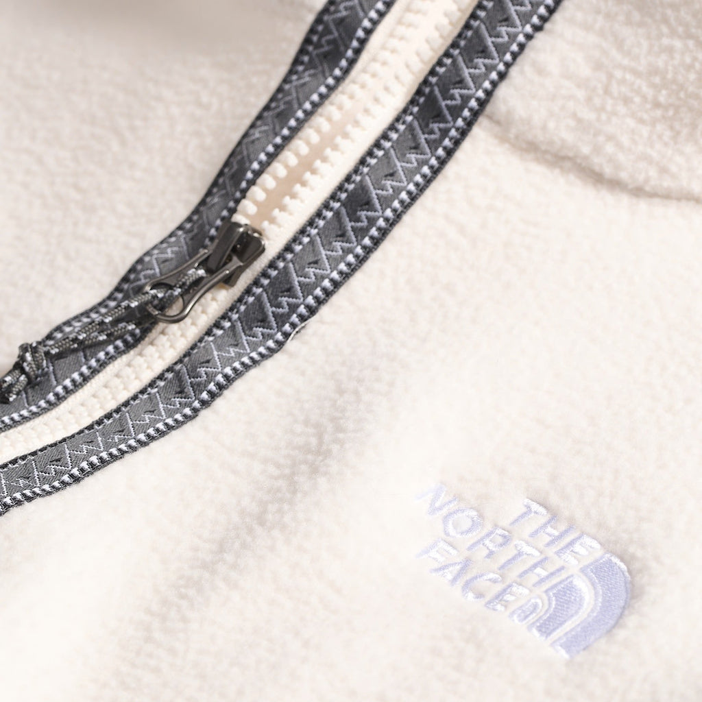 The North Face Women's TNF Fleeski ¼-Zip Pullover in White Dune detail view